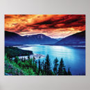Suche nach roter himmel poster Berge
