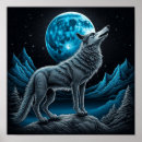 Suche nach mond berg poster Schwarz