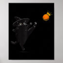 Suche nach der schwarzen katze poster Vintage