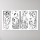 Suche nach four seasons poster Mucha