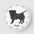 Suche nach niedlicher mops wanduhren Jede person