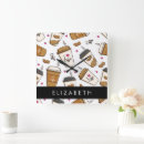 Suche nach kaffeebohnen wanduhren Kaffeeliebhaber