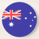 Suche nach flagge von australien untersetzer Weiß