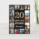 Suche nach 20 jahre geburtstags karten Foto collage