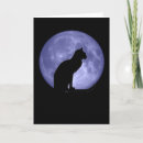 Suche nach katze und mond karten Silhouette