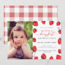 Suche nach erdbeergeburtstag einladungen Baby girl