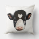 Suche nach kuh kissen Schwarz weiß