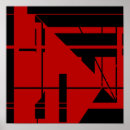 Suche nach schwarze linien poster Rot