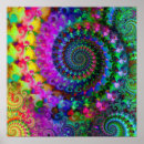 Suche nach regenbogen fraktal poster Psychedelisch