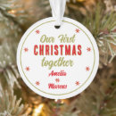 Suche nach unser erstes weihnachten zusammen ornamente Für alle