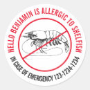 Suche nach schalentiere aufkleber Lebensmittelallergie
