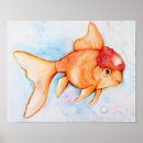 Suche nach goldfish poster Aquarell