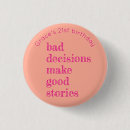 Suche nach geburtstag 21 buttons Rosa