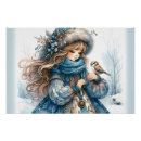 Suche nach vogel im winter poster Generativitätsinhalt