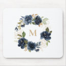 Suche nach blaue blumen mousepads Monogramm