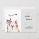 Suche nach sibirischer husky einladungen Aquarell
