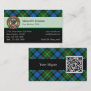 Suche nach clan visitenkarten Tartan