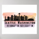 Suche nach skyline silhouette poster Washington