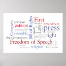 Suche nach redefreiheit poster Erste änderung