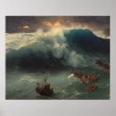 Suche nach rettungsboot poster Ozean