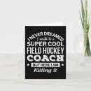 Suche nach hockey coach karten Trainer