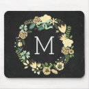 Suche nach blumen monogramm buchstabe mousepads Für alle