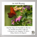 Suche nach irischer segen poster Schmetterling