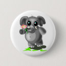 Suche nach elefanten mit blumen buttons Für kinder