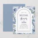 Suche nach modern floral bridal shower einladungen Staubblau