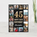 Suche nach 45 geburtstag karten Foto collage