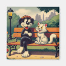 Suche nach vintage hunde magnete Katze