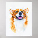 Suche nach corgi kunst Aquarell