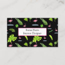 Suche nach flamingos visitenkarten Tropisch