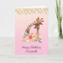 Suche nach niedliche giraffe karten Aquarell