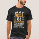Suche nach 61 geburtstag tshirts Vintag