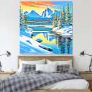 Suche nach alpine leinwandbilder Schneebedeckte berge