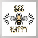 Suche nach bee happy poster Honigbiene