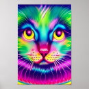 Suche nach regenbogen katze poster Psychedelisch