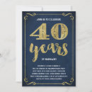 Suche nach 40 hochzeitstag einladungen Gold