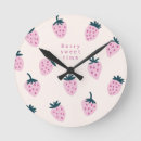 Suche nach erdbeere wanduhren Rosa