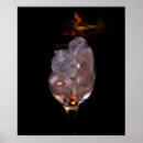 Suche nach feuer und eis poster Blau