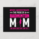 Suche nach stolze mama postkarten Badminton