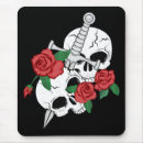 Suche nach schädel und rosen mousepads Skelett