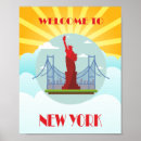 Suche nach manhattan skyline poster Vintag