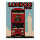 Suche nach vintager bus poster London
