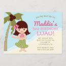 Suche nach hula mädchen einladungen Luau