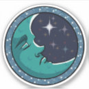 Suche nach mann im mond aufkleber Halbmond