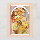 Suche nach alphonse mucha blumen postkarten Retro