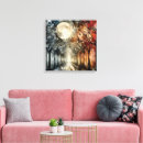 Suche nach verzauberter wald leinwandbilder Vollmond