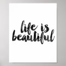 Suche nach leben schön poster Typografie